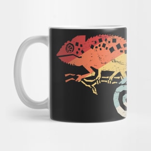 Retro 70s Psychedelic Chameleon Lizard Mug